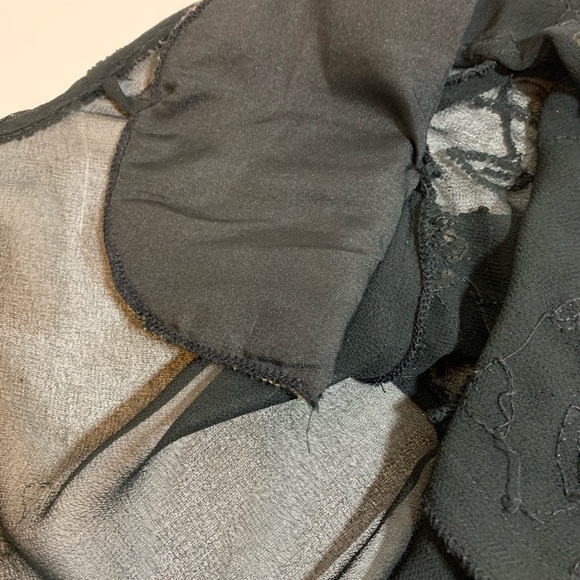 “Style Midnight” Two-piece Sequin Beaded Chiffon Lined Long Jacket and Top - Picture 14 of 16